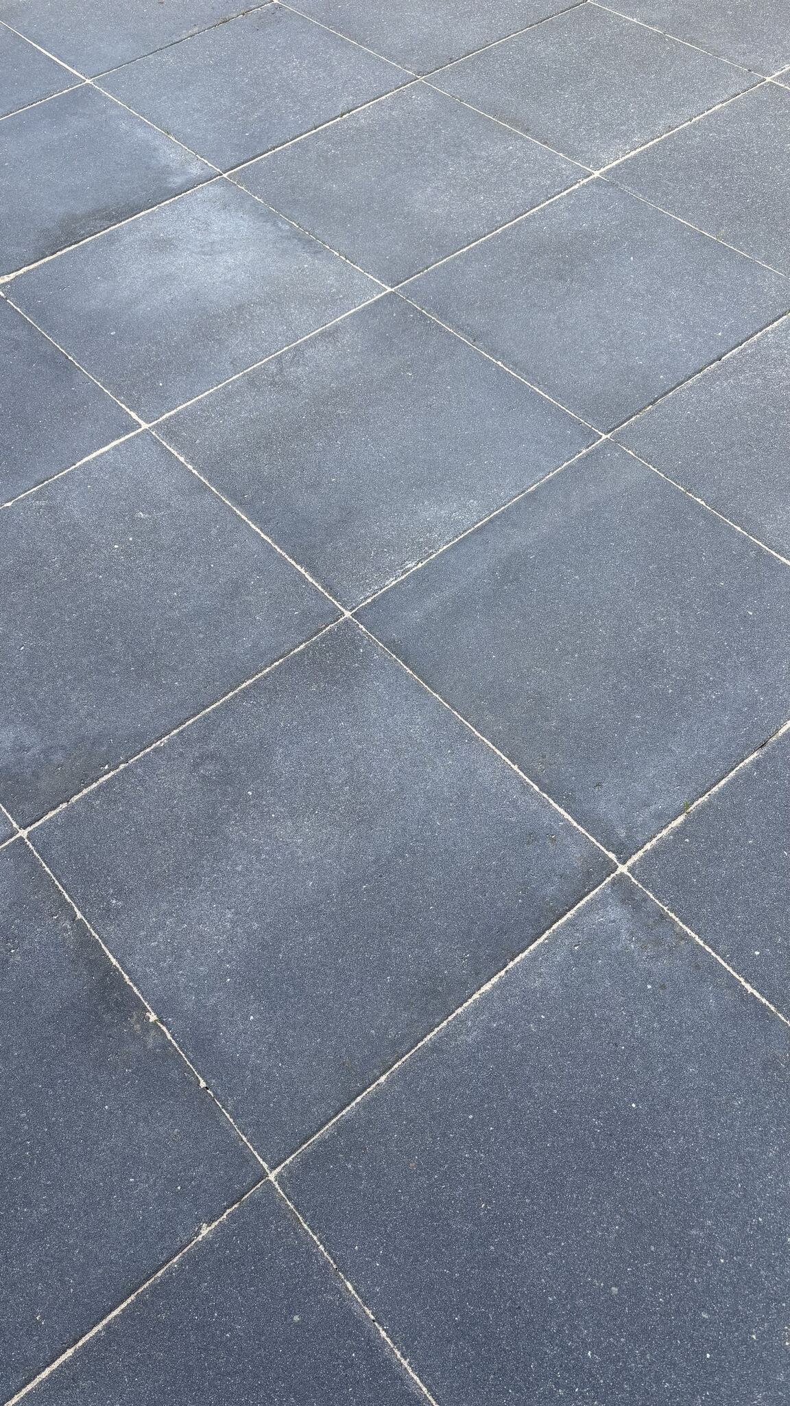 Na onkruidverwijdering bestrating